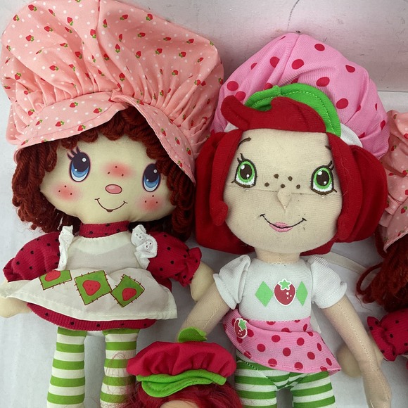 Strawberry Shortcake Stuffed Animal Plush Toy Lot Cartoon Toys - Picture 3 of 10